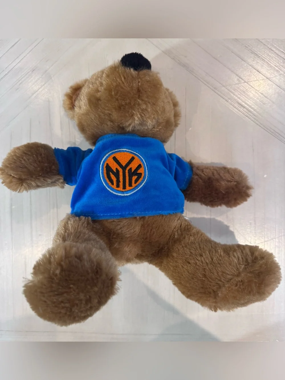 New York Knicks NBA Finals Champs Traditional Plush Bear – Royal Blue – Like New